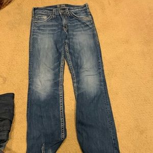 Silver women’s jeans